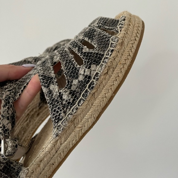 Espadrille snakeskin sandals - Picture 3 of 4